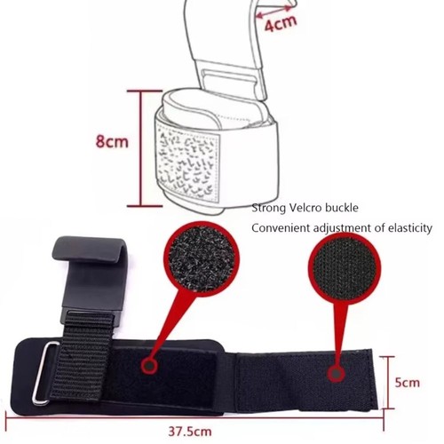 2Pcs Adjustable Grips Weight Lifting Hooks for Gym Training - Picture 2 of 6