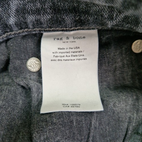 Rag & Bone Jeans Damen 32x26* Grau Dusty Trai Dre Low Rise Slim Boyfriend - Bild 9 von 16