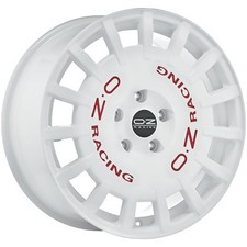 ALUFELGE OZ RACING RALLY RACING FUR MAZDA MX-5 7X17 4X100 RACE WHITE RED LETTER