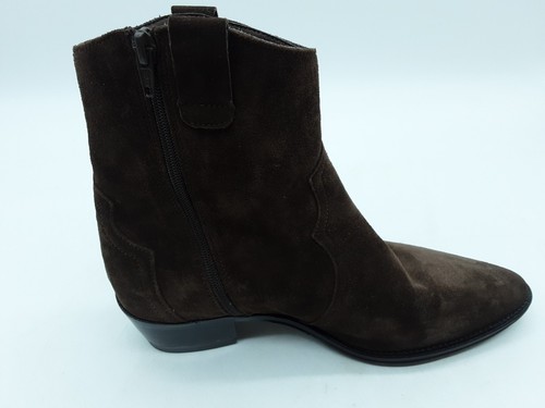 Alpe Real Brown Suede Ankle Cowboy Boots - UK 7.5 - EU 41 - Picture 5 of 8