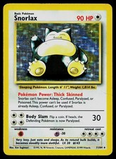 1999 Pokemon Jungle Snorlax #11 Holo No Symbol Error 11/64