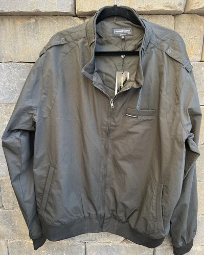 Members Only Windbreaker Mens 4XL The Iconic Racer Jacket Dark Green Current NWT - product listing photo