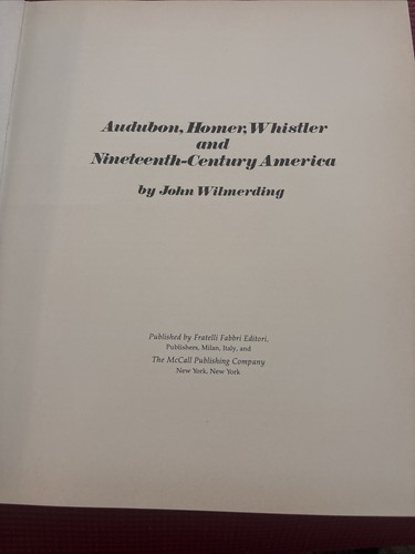 Audubon, Homer, Whistler And 19th Century America - McCall (Hardcover, 1970) - Picture 5 of 10