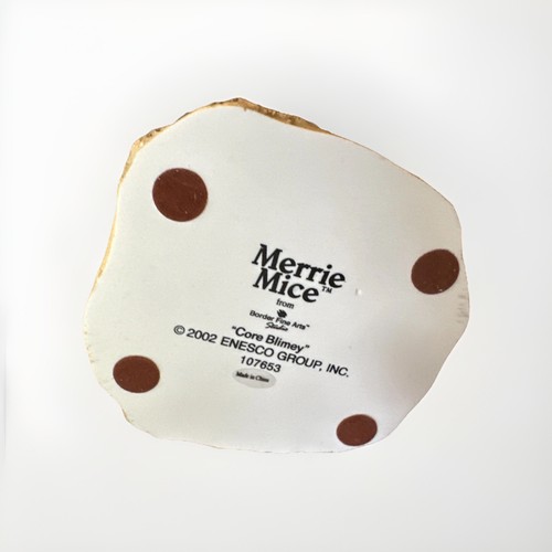 Merrie Mice By Border Fine Arts Studio 2002 Enesco "Core Blimey" Apple Figurine. - Picture 6 of 8