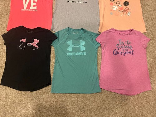 Under Armour Youth Large (YLG) & Youth Extra Large (YXLG) Girls T-Shirt Lot - Picture 3 of 5