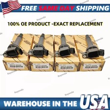 4PCS Ignition Coil For TOYOTA 90919-02244 DENSO 673-1307 Camry 2.4L Corolla RAV4