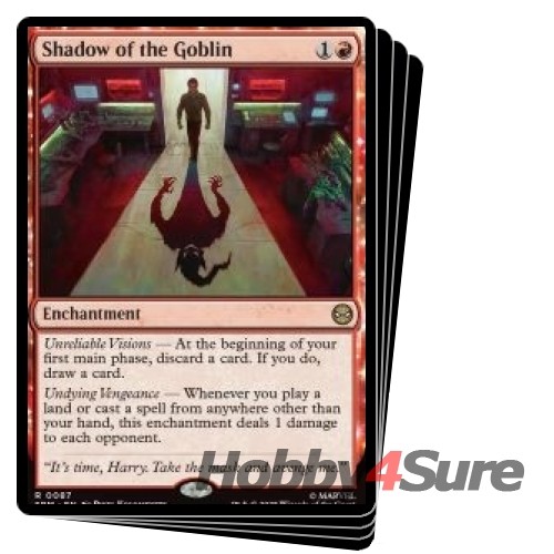 Preventa Shadow Of The Goblin X4 M/NM Magic The Gathering Marvel's Spider-man - Imagen 1 de 1