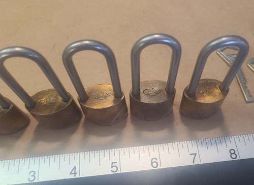 Abloy Vintage Mini Vorhängeschlösser mit 2" Schäkeln, Menge 6 für 1 Preis - Made in Finland - Bild 12 von 17