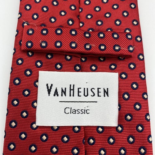 Corbata de seda manchada roja Van Heusen - Imagen 4 de 6
