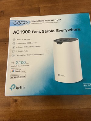 TP-Link Deco S4 Mesh WiFi System - 2,000 Sq.Ft. Coverage, AC1900, 1-Pack