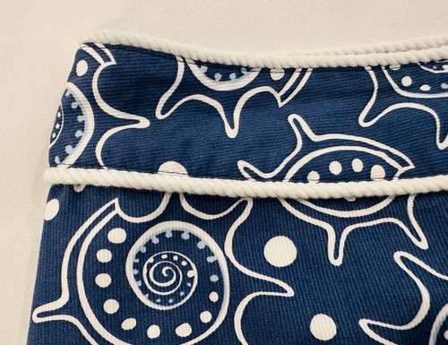 Vineyard Ranken Rock blau & weiß 100 % Baumwolle Linie Größe 16 Muschelmotiv gebraucht, in einwandfreiem Zustand - Bild 3 von 4