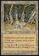 Pine Barrens - Medium Play MTG Tempest