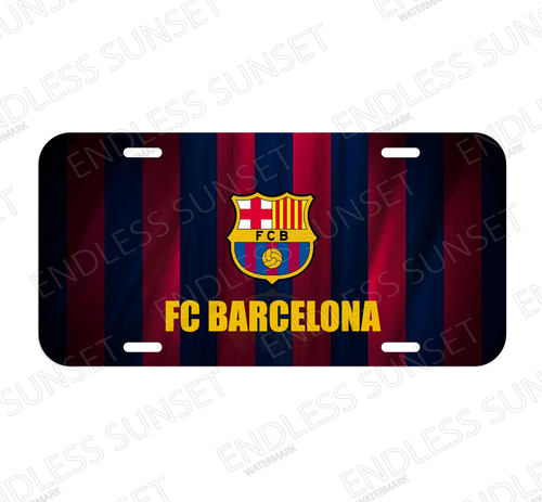 NUEVO FC Barcelona Aluminio Matrícula Coche SUV Camión - Imagen 2 de 2