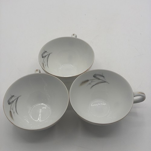 Vintage Sone China 1842 Japan Harvest Wheat Gold Rim - 3 Tea Cups - Picture 6 of 6
