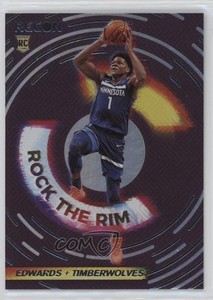 2020-21 Panini Recon Rock the Rim Anthony Edwards #8 Rookie RC