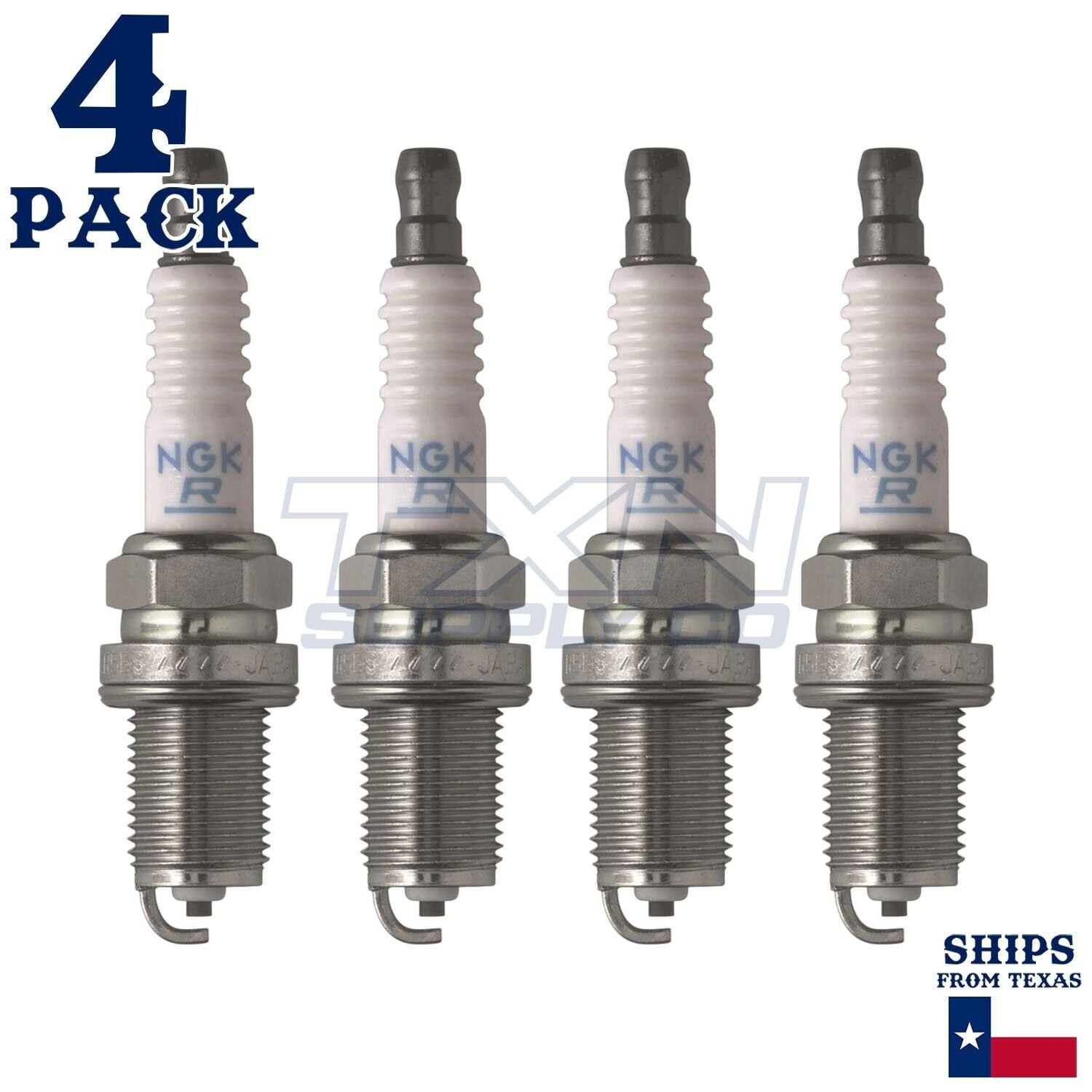 4 Pack NGK Standard Spark Plugs 1991 for Ford Escort L4-1.8L
