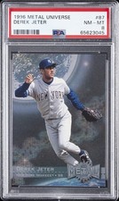 1996 METAL UNIVERSE #87 DEREK JETER PSA 8