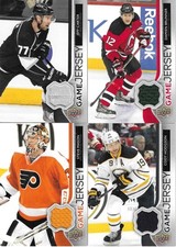4x Lot NHL Upper Deck UD Game Jersey 2014-15 Sabres Devils Flyers Kings