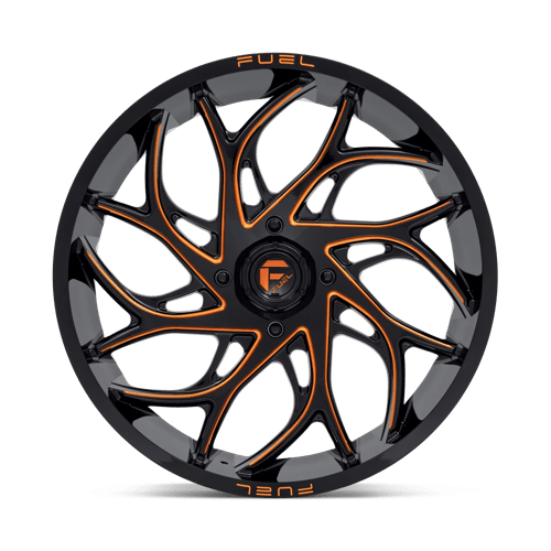(4) 18X7 Fuel UTV D780 Runner Wheels Orange Milled 4X156 13 Offset 4.51" BS - Imagen 6 de 9