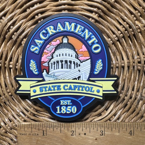 Sacramento California State Capitol Est. 1850 Sammlerstück Reise Kühlschrankmagnet - Bild 2 von 5