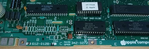 Apple IIc 2c Computer Mainboard Logicboard Motherboard Hauptplatine 820-0115-C - Afbeelding 2 van 2