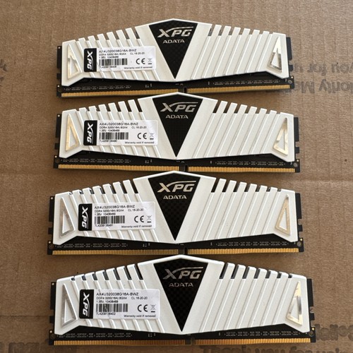 ADATA XPG (4X8GB) 32GB Desktop Gaming RAM PC4-25600 3200MHz AX4U320038G16A-BWZ