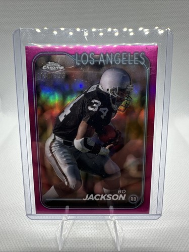 2024 Topps Chrome #150 Bo Jackson Pink Speckle Refractor /399 Raiders