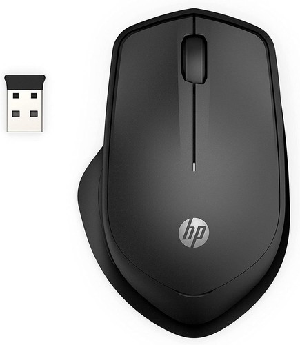 HP 280 Silent PC Wireless Mouse, HP Blue Optical Technology, 1600 DPI to track p - Picture 2 of 8
