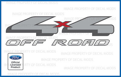 1997-2008 Ford 4x4 Off Road Decals Stickers set truck red black offroad FR
