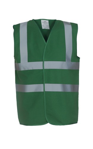 PERSONALISED HI VIZ HIGH VIS SAFETY VEST, WAISTCOAT - ANY LOGO, IMAGE, TEXT - Picture 10 of 11