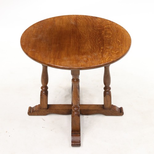 Old Charm Style Round Side Coffee Table Utility Furniture Stamp FREE Delivery - Picture 4 of 14