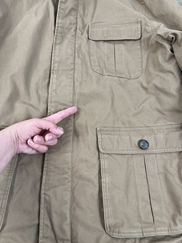 Vintage St Johns Bay Mantel Herren XXL braun Chore braun Jacke Flanell gefüttert Canvas 90s - Bild 4 von 16