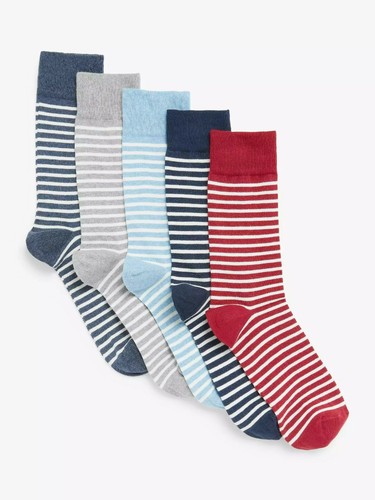 Paquete de 5 calcetines ricos en algodón orgánico John Lewis para hombre - Imagen 21 de 30
