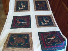 Wamsutta Call of the Wild 44/45" 100% Cotton fabric-deer, bear, pheasant, duck