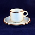 Thomas Family Mocca Kaffeetasse mit Untertasse neuwertig