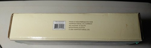 4 PIECE Condiment Set Regal Hampton Forge ~3 Art Bowls w tray 2006 w Box Metal - Picture 11 of 12