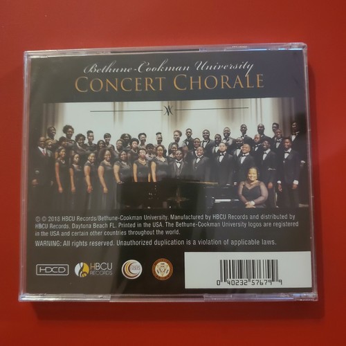 Bethune Cookman University BCU Concert Chorale Hold Fast To Dreams CD NEW RARE - Picture 2 of 2