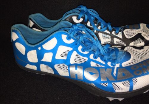 HOKA ONE ONE ROCKET LD Track Running shoe Cyan Blue White Shoes Training 11.5 - 第 2/12 張圖片