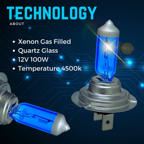 H7 Headlight Xenon Ice Blue 100w Headlamp Car 499 Halogen Upgrade Light Bulbs - Picture 77 of 97