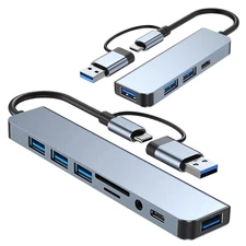 4/ 8 in 1 USB C/USB Hub Universal Laptop Docking Station USB HUB USB 3.0 USB 2.0