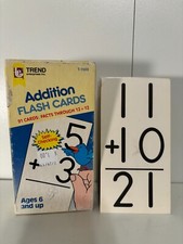 Vintage 1985 TREND Enterprise Inc. Addition Flash Cards T-1569 91 Cards Full Set