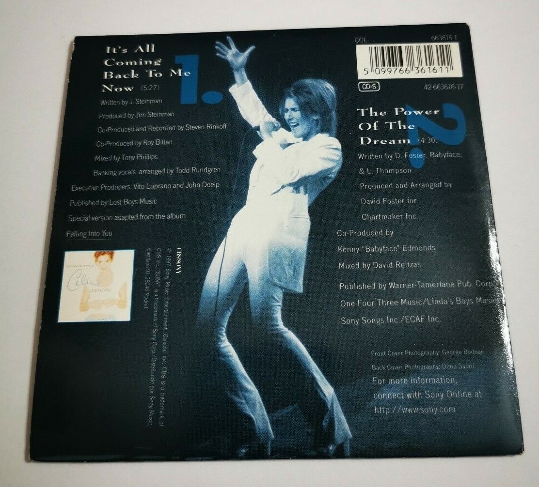 CELINE DION It's all coming back to me now RARE SPANISH AUSTRIA CD