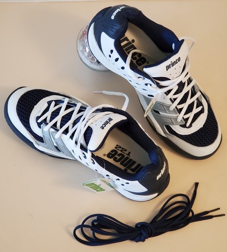 Prince Sports T22 Herren Größe 11,5 Tennisschuh 8P854983 weiß blau grau NEU mit Etikett - Bild 7 von 11