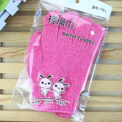 2 x Exfoliating Gloves Spa Wash Gloves Towel Bath Shower Body Scrub Skin Care - Picture 14 of 14
