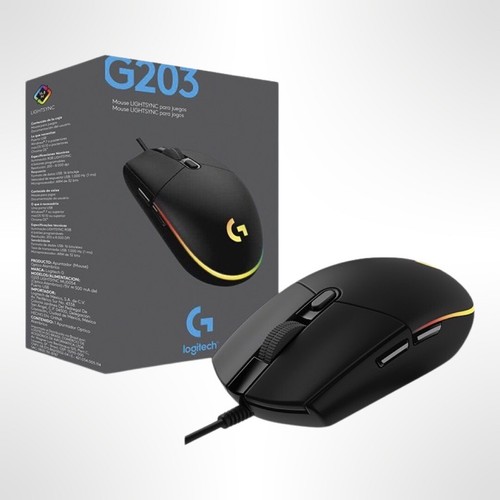 Logitech G203 LIGHTSYNC 8000 DPI Optical Gaming Mouse - Bild 3 von 5