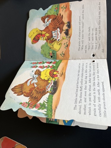 1941 Samuel Lowe Co. Little Red Hen, Peter Rabbit, Illustrated Children's Story - Picture 6 of 14