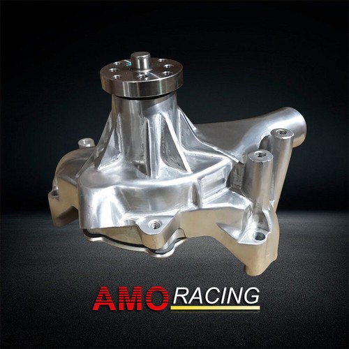 Bomba de agua larga de aluminio de alto volumen se adapta a Chevy SBC 283 305 327 350 400 pulida - Imagen 4 de 5