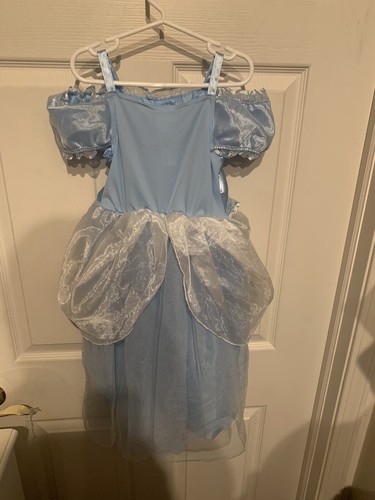 Disney Cinderella Costume Blue Gown Princess Child Size XS 4 Circle Cameo - Picture 9 of 24