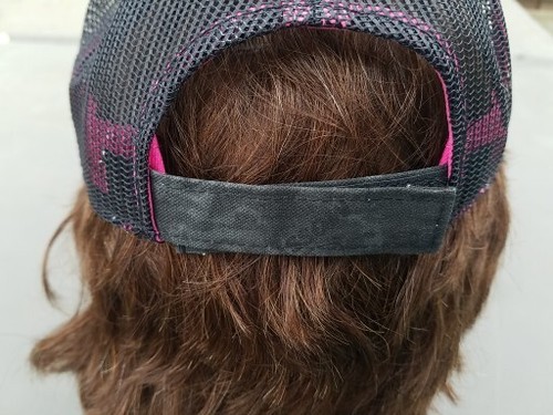 Mossy Oak Cap Embroidered Hot Pink Logo Solid Panel Hunting Hat OSFM Camo - Picture 10 of 10