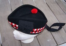SCOTTISH GLENGARRY WOOL DICED HAT CAP XLarge